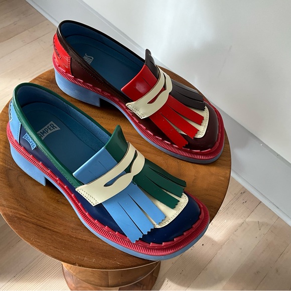Colorful Camper Twins Fringed Loafers - Picture 3 of 6